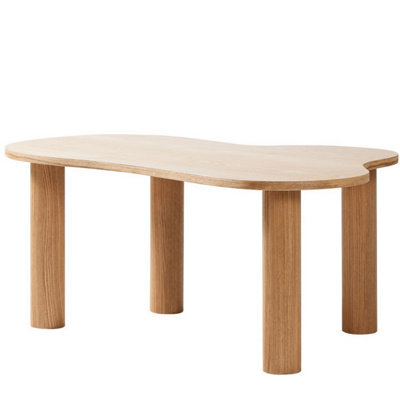 Nordlys Solid Wood Scandinavian Coffee Table In Brown Scandinavian Style Living Room - image 1