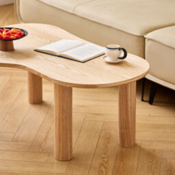 Nordlys Solid Wood Scandinavian Coffee Table In Brown Scandinavian Style Living Room - thumbnail 5