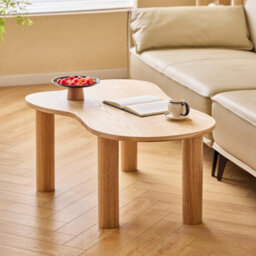 Nordlys Solid Wood Scandinavian Coffee Table In Brown Scandinavian Style Living Room - thumbnail 4