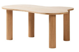 Nordlys Solid Wood Scandinavian Coffee Table In Brown Scandinavian Style Living Room - thumbnail 2