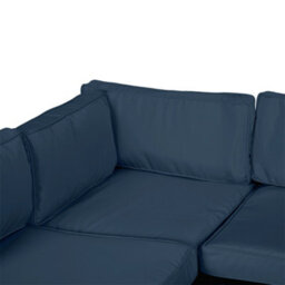 Outsunny Garden Rattan Sofa Set Polyester Cover Replacement No Cushion Blue - thumbnail 8