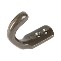 Hammer and Tongs Hammer & Tongs Single Coat Hook - W20mm X H55mm - Raw - thumbnail 2