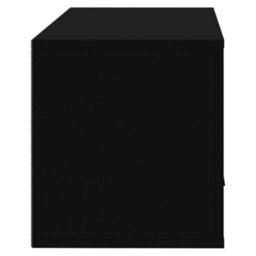 Berkfield Wall-Mounted Shoe Cabinet Black 70X35X38 Cm Engineered Wood - thumbnail 6