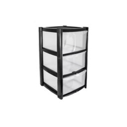 3 Large Drawer Plastic Tower Storage For School Office Home Desk Storage - thumbnail 2