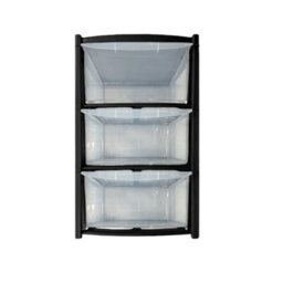 3 Large Drawer Plastic Tower Storage For School Office Home Desk Storage - thumbnail 4