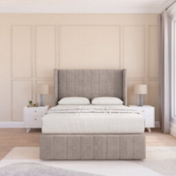 "Sloomy Melbourne Plush Memory Foam Bed Set ,no Drawers, Mattress & 54"" Wingback Headboard With 12"" Footboard - Small Double" - thumbnail 2