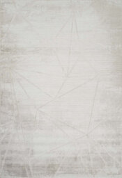 Novu Modern Abstract Geometric Living Room Area Rug Metallic- Mirage Beige 120Cm X 170Cm - thumbnail 5
