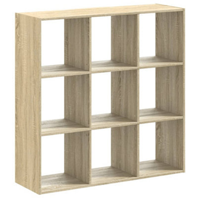 Berkfield Durable Bookcase Sonoma Oak 102X32X102 Cm Engineered Wood