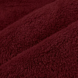 Ohs Teddy Fleece Blanket Large Throw Over Bed, Wine - 150 X 200Cm - thumbnail 4