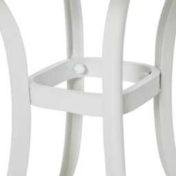 Outsunny Cast Aluminium Bistro Table With Umbrella Hole, White - thumbnail 9