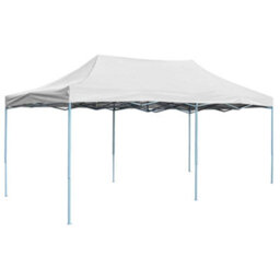 Walplus Professional Folding Party Tent Garden Gazebo Canopy 3X6 M Steel White - thumbnail 1