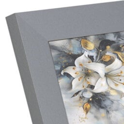 "AK Frames 7X5"" Silver Poster Frame - Modern Picture Frame For Wall Art, Prints And Photos - Durable And Stylish Display Frame" - thumbnail 7