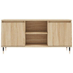 Berkfield Sturdy Tv Cabinet Sonoma Oak 104X35X50 Cm Engineered Wood - thumbnail 5