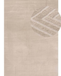 The Rugs Carmel Beige/cream Geometric Area Rug And Runner Non Shedding, Stain Resistant, Soft - thumbnail 2