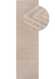 The Rugs Carmel Beige/cream Geometric Area Rug And Runner Non Shedding, Stain Resistant, Soft - thumbnail 9