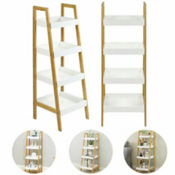 Aspect Furniture Kassi 4-Tier Bamboo Ladder Box Shelving Unit/bathroom Kitchen Storage - thumbnail 5