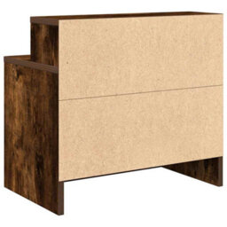 Berkfield Bedside Cabinets With Drawer 2 Pcs Smoked Oak 51X31X47 Cm - thumbnail 8