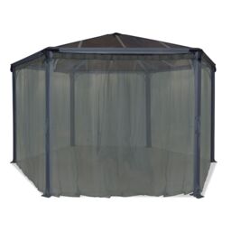 Palram - Canopia Grey Gazebo Netting, Pack Of 6 (L)2.17M (W)2.32M For Roma & Monaco - thumbnail 5