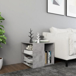 Berkfield Side Table Concrete Grey 50X50X45 Cm Engineered Wood - thumbnail 1