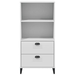 Berkfield Bookcase Viken White 60X35X123 Cm Engineered Wood - thumbnail 6