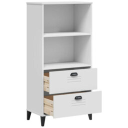 Berkfield Bookcase Viken White 60X35X123 Cm Engineered Wood - thumbnail 5