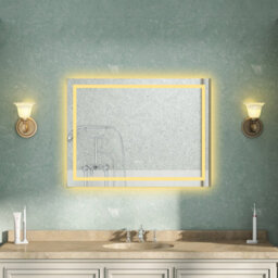 AVER-GROWTH Bluetooth Bathroom Mirror With 3 Colour Led Lights Demister Pad Anti-Fog Touch/wall Switch Vertical/horizontal 800X600mm - thumbnail 2