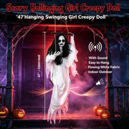 47Inch  Hanging Swinging Girl Creepy Doll - thumbnail 2