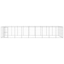 Berkfield Outdoor Dog Kennel Galvanised Steel 43.56 M2 - thumbnail 2