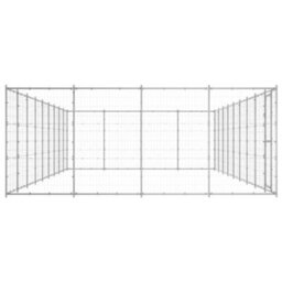 Berkfield Outdoor Dog Kennel Galvanised Steel 43.56 M2 - thumbnail 3