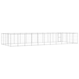 Berkfield Outdoor Dog Kennel Galvanised Steel 43.56 M2 - thumbnail 4