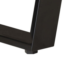 Berkfield Industrial Desk 110X50X75 Cm Solid Acacia Wood With Live Edges - thumbnail 6