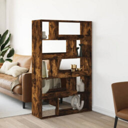 Berkfield Bookcase Smoked Oak100X33X156.5 Cm Engineered Wood