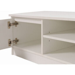 Timber Art Design Modern Tv Unit 120Cm Media Cabinet 2 Doors + Shelf White Turin - thumbnail 5