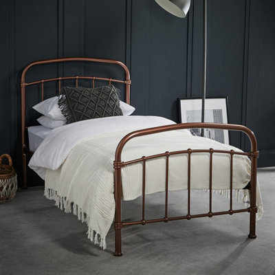 LPD 3 Feet Halston Single Bed - Metal - L200 X W101 X H113 Cm - Copper - image 1