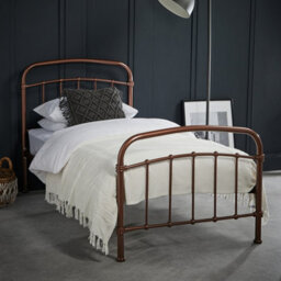 LPD 3 Feet Halston Single Bed - Metal - L200 X W101 X H113 Cm - Copper - thumbnail 1
