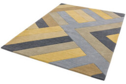 Ochre Grey Handmade Luxurious Modern Wool Easy To Clean Soft Bedroom Dining Room Living Room Rug -66 X 200Cm (Runner) - thumbnail 4