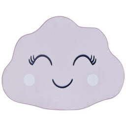 Beliani Kids Rug Cumulus Pastel Pink 90 X 120 Cm - thumbnail 1