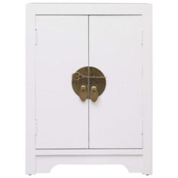 Vidaxl Bedside Cabinet White 38X28X52 Cm Paulownia Wood - thumbnail 2