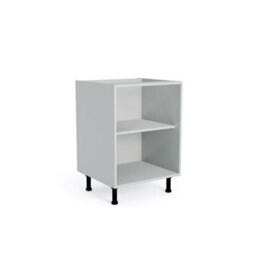 Wtc Premier Cab 400mm Kitchen Base Unit Cabinet Natural Grey 18mm Mfc (Carcass Only)