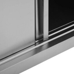 Walplus Kitchen Wall Cabinet With Sliding Doors 120X40X50 Cm Stainless Steel - thumbnail 6