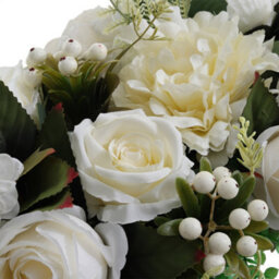 Living And Home Artificial Peony And Rose Flower Row Silk Floral Garland For Wedding, Aisle, And Party Décor (100Cm) - thumbnail 5