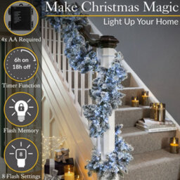 Christow Christmas Indoor/outdoor Battery Led String Lights Green Cable White - 100 - thumbnail 4