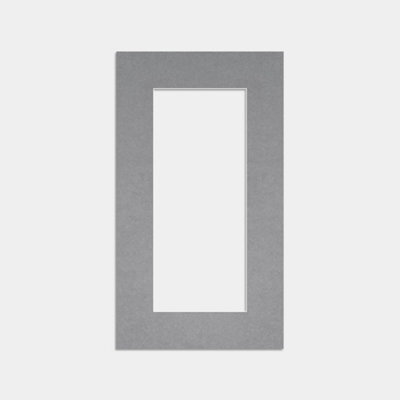 Ak Frames 16X9 Mid Grey Picture Mounts To Fit 12X5 Aperture Size - Mount Board Only (No Frame Included) - image 1