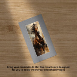 Ak Frames 16X9 Mid Grey Picture Mounts To Fit 12X5 Aperture Size - Mount Board Only (No Frame Included) - thumbnail 5