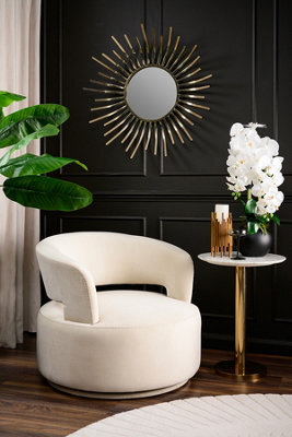 my furniture Zia Brass Wall Mirror - Framed Mirrors Collection - image 1