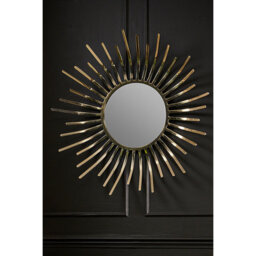 my furniture Zia Brass Wall Mirror - Framed Mirrors Collection - thumbnail 3