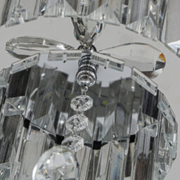 Thehotsale Chorme Finish Round Crystal Ceiling Light With Crystal Pendant 20Cm Dia - thumbnail 7