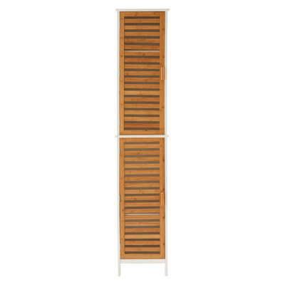 Orsina Practical Design 2 Single 4 Inner Shelves Standing Cabinet, Big Impact Display Cabinet, Slim Storage Unit - image 1