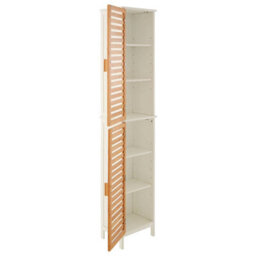 Orsina Practical Design 2 Single 4 Inner Shelves Standing Cabinet, Big Impact Display Cabinet, Slim Storage Unit - thumbnail 6