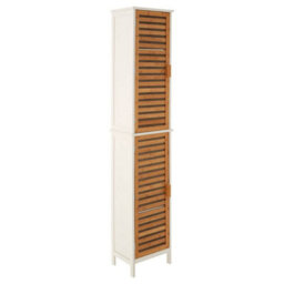 Orsina Practical Design 2 Single 4 Inner Shelves Standing Cabinet, Big Impact Display Cabinet, Slim Storage Unit - thumbnail 2